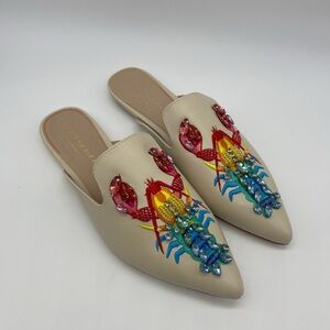 Kurt Geiger London Otter Flats in White/Comb